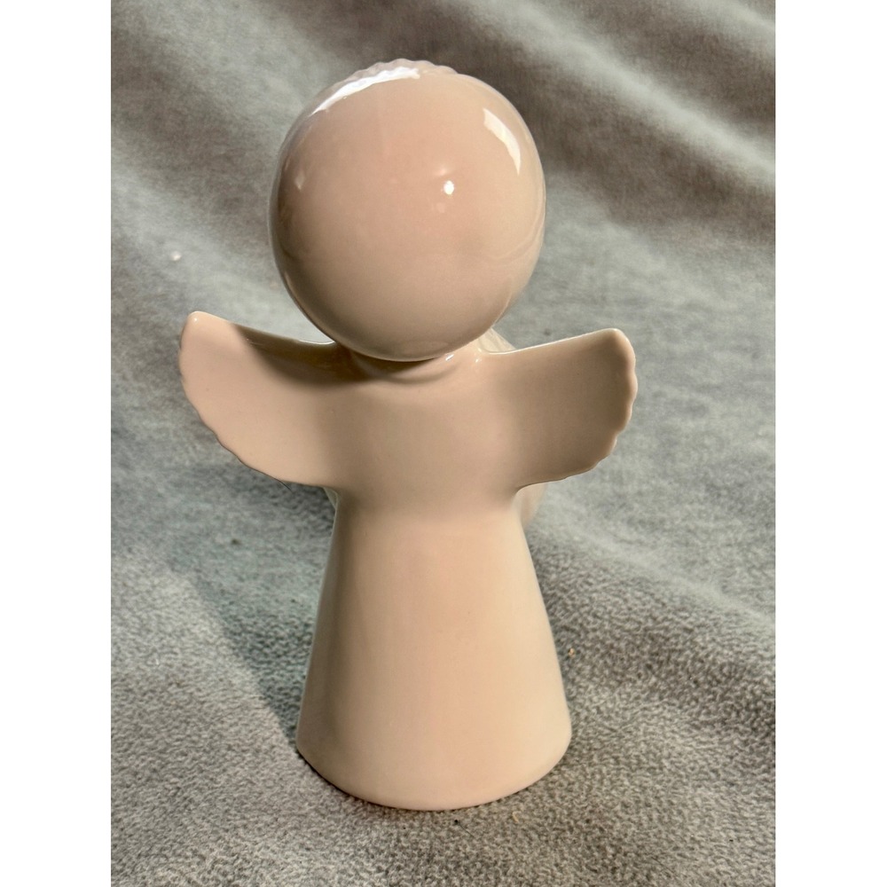Vintage Dresden Germany Ceramic Angel Figurine Singing Candle Holder Germany - Picture 3 of 8